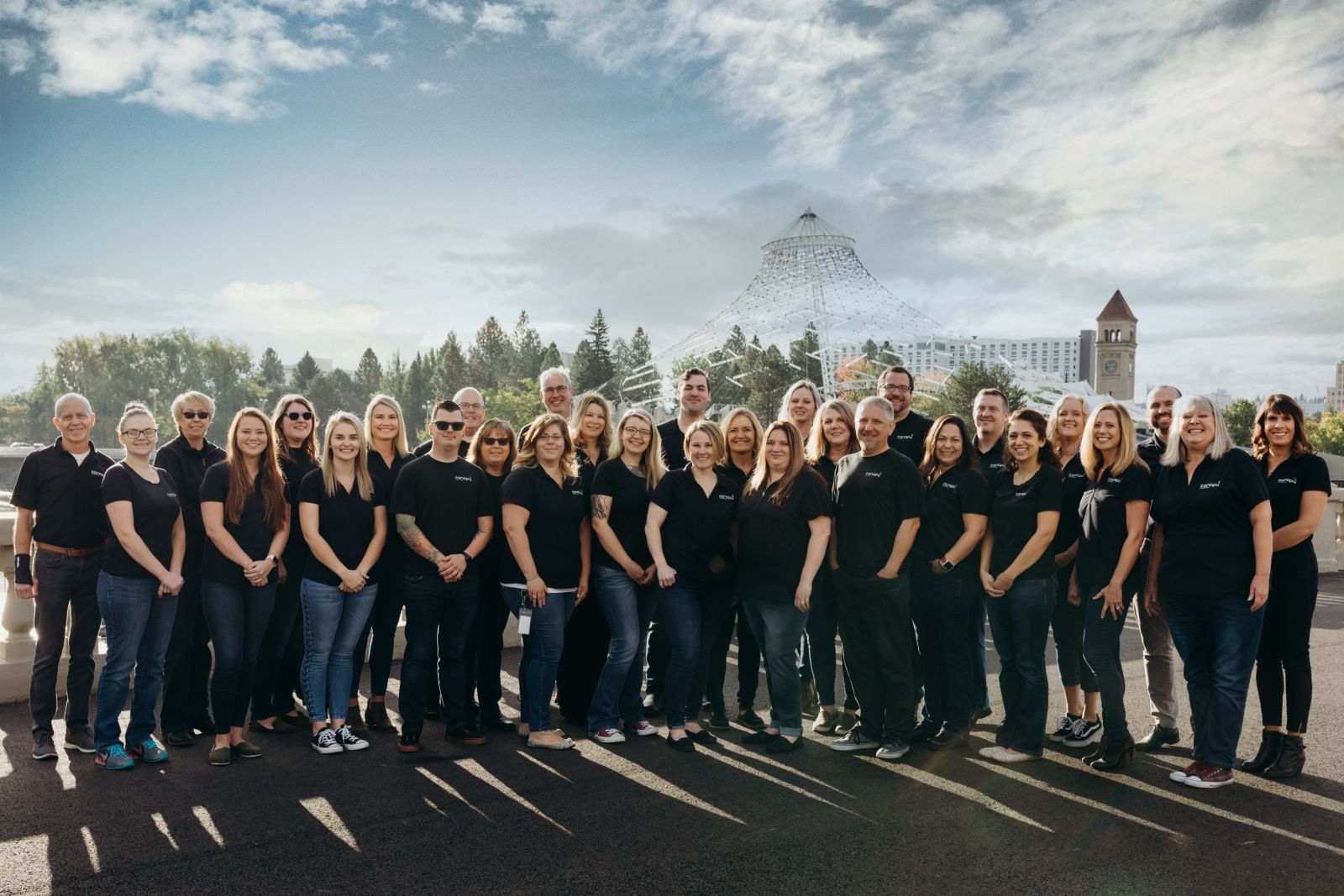 group photo of canopy cu staff members